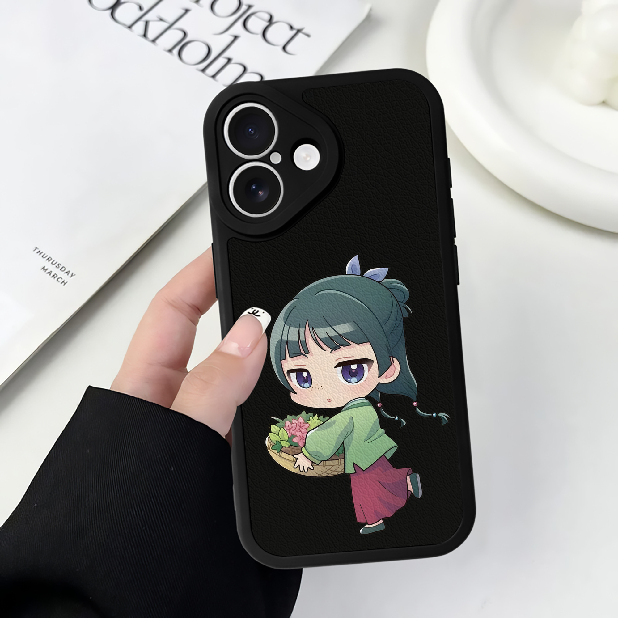薬屋のひとりごと The Apothecary Diaries 【iPhone 16シリーズ対応】シリコンスマホケース（レザー調） 材質：シリコン